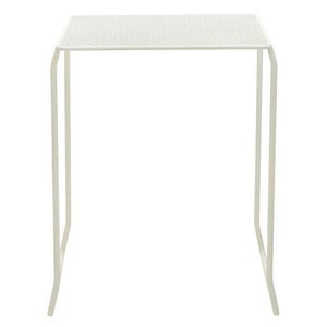 Haru Bistro table 54x54 cm Pearl White