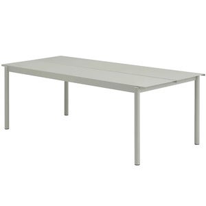 Linear Steel Dining table 220x90 cm Grey 