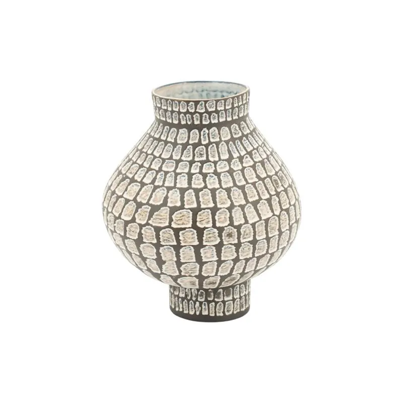 Isoko small Vase 22,5x22,5x26 cm Earthenware Brown