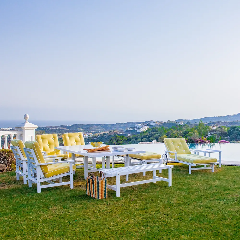 Armchair White aluminium