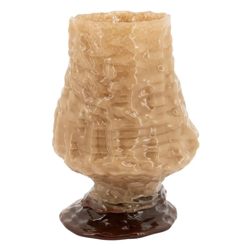 Melte large 18x18x26 cm Glass light brown
