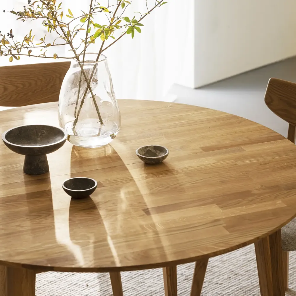 Filippa dining table 120-165x120 cm oak