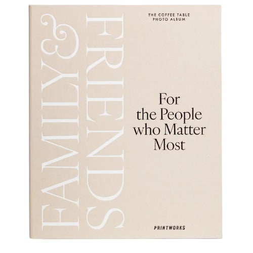 Photo Album - Family and Friends, Beige