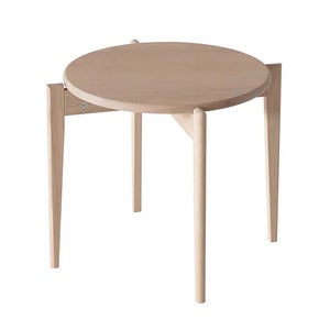Tilia Coffee table Ø51 cm White oiled Oak