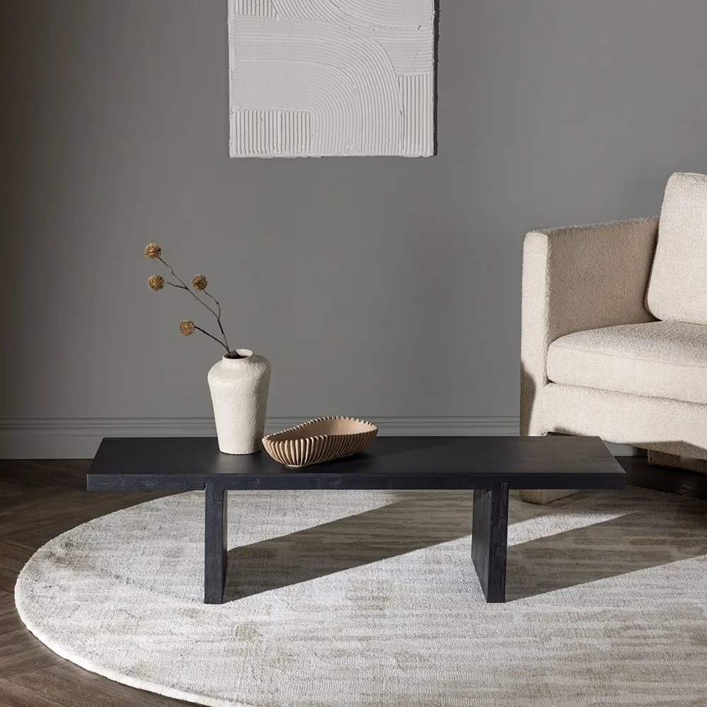 Yakunik coffee table 38x120 cm Black