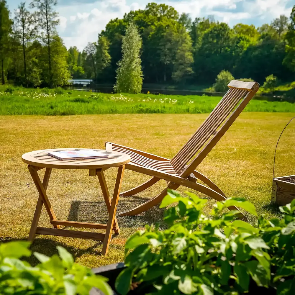Alnö table dia 55 teak