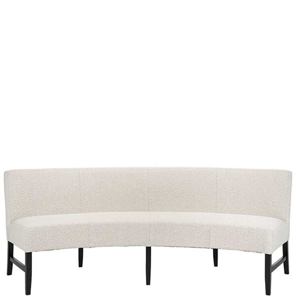 GISELLE dining sofa - 260 cm-Nobu boucle cream