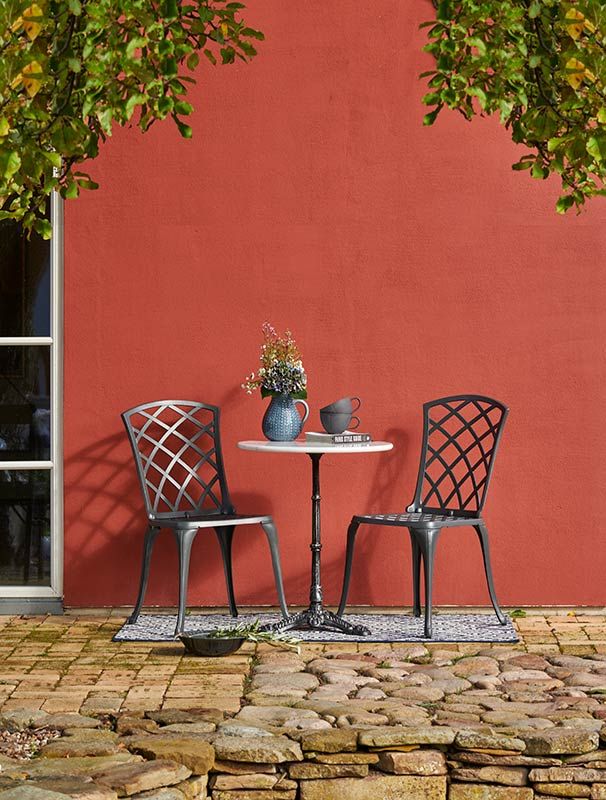 Loire marble table 60 grey/black