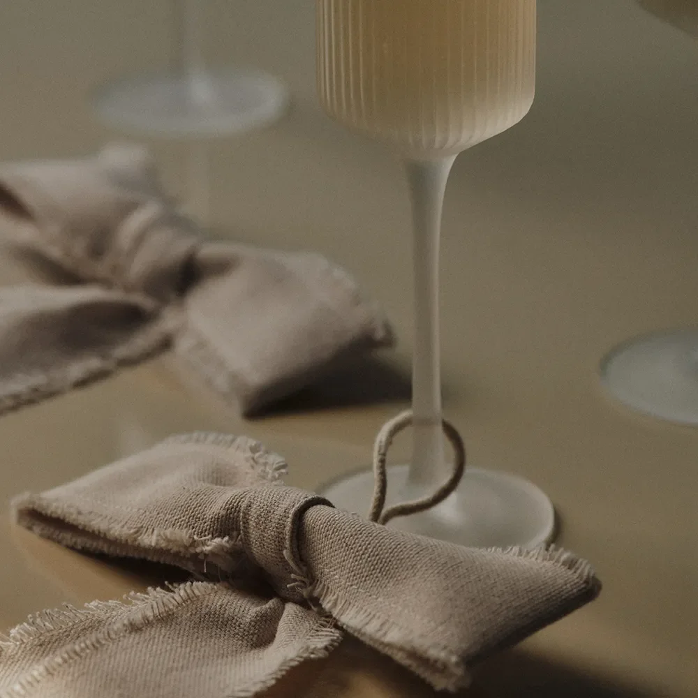 Champagne Glass 2-pack Ripple Frosted