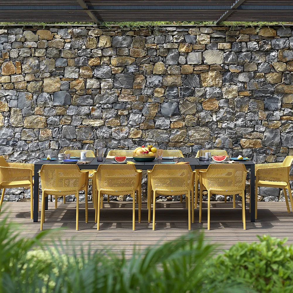 Rio Alu Dining Table 210/280x100 cm Anthracite