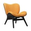 A Conversation Piece Lounge Chair Black Oak/Tangerine