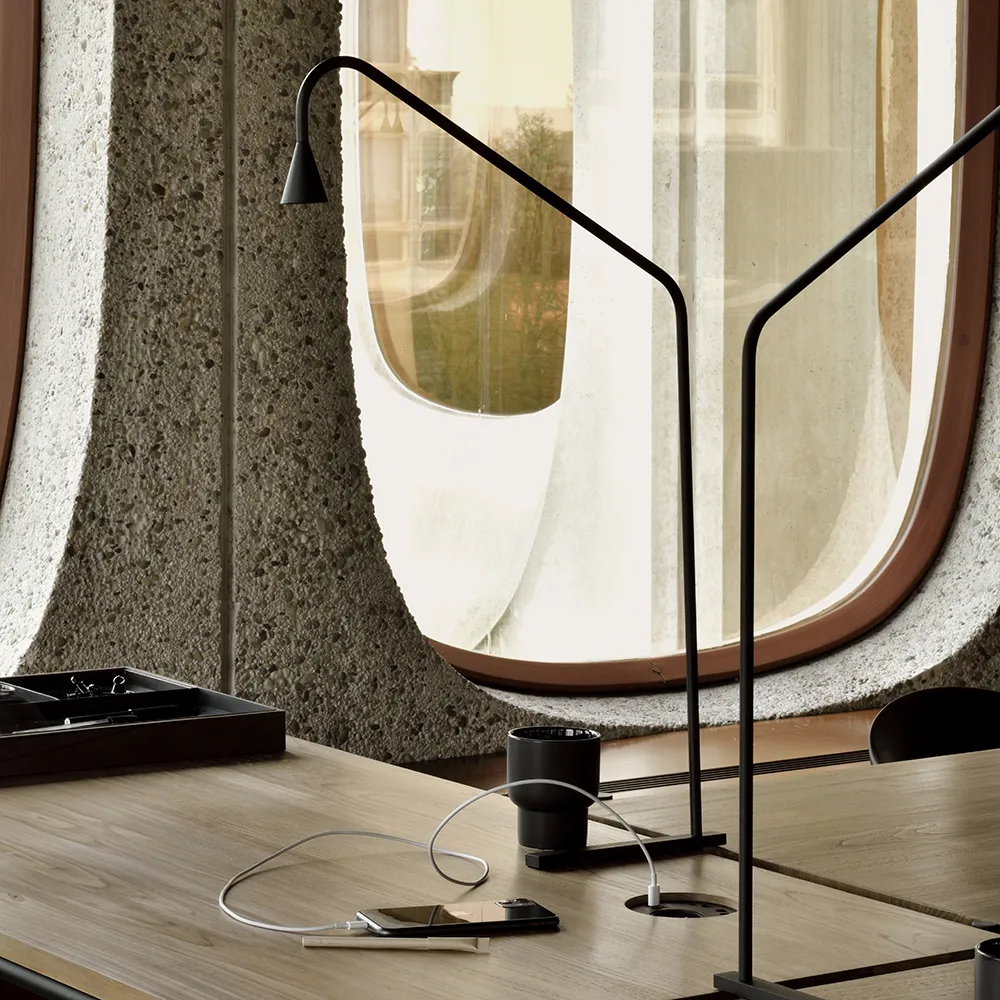 Desk organizer walnut 33x33 cm