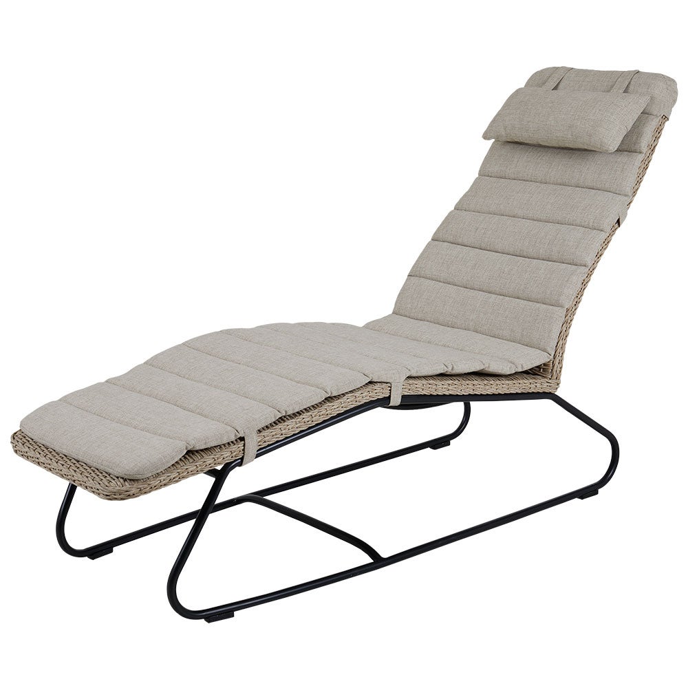 Akleja reclining bed beige with cushion