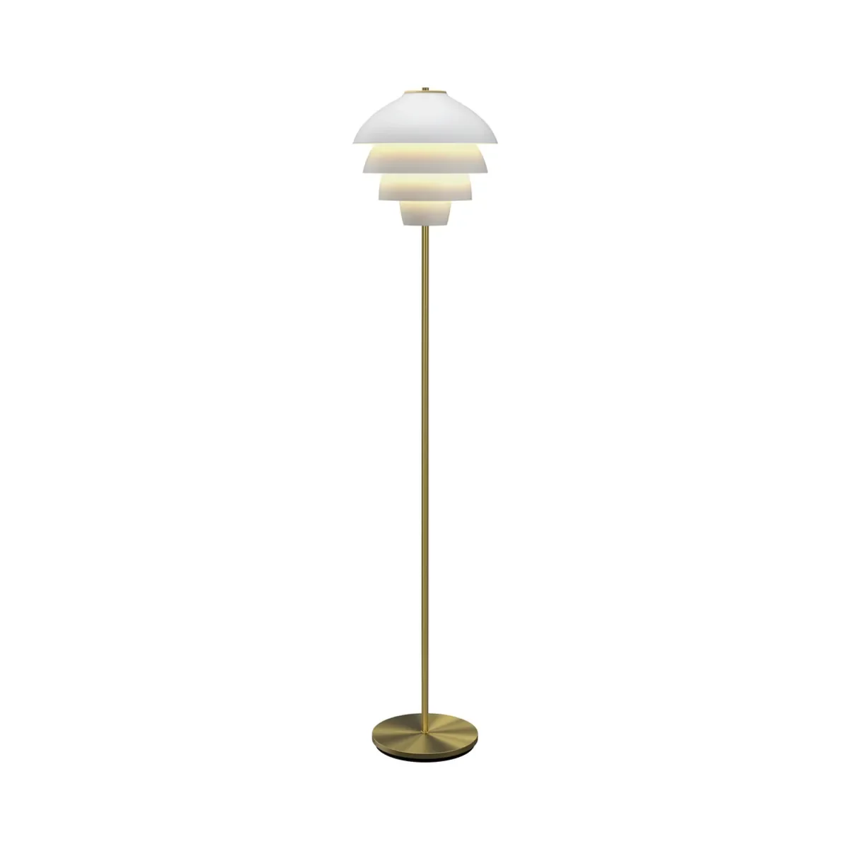 Valencia floor lamp Ø32xH151 cm metal matt white/brass