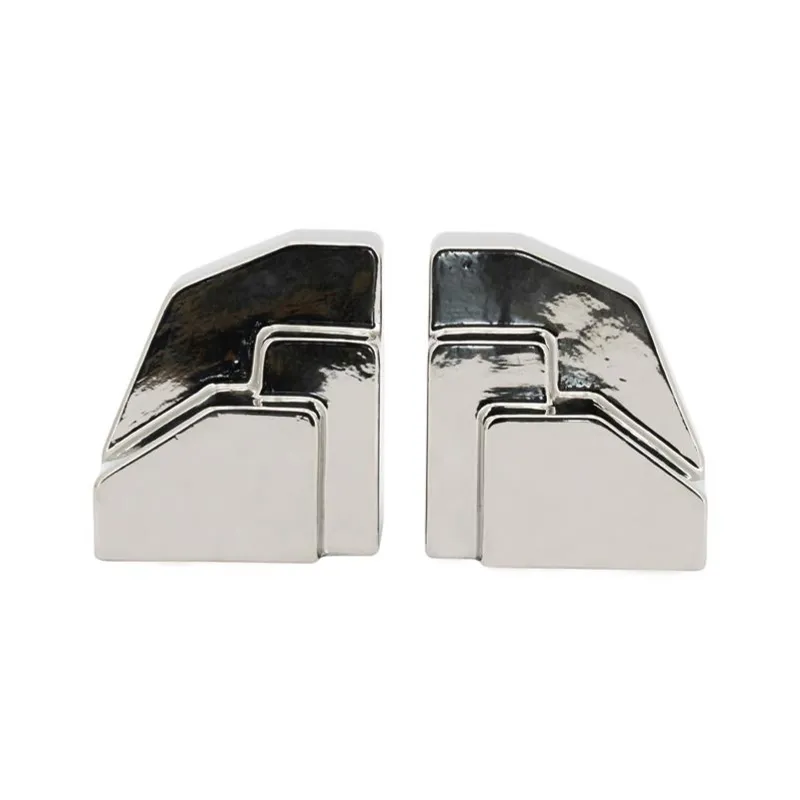 Bookend Silv 15x11x17 cm Earthenware Silver