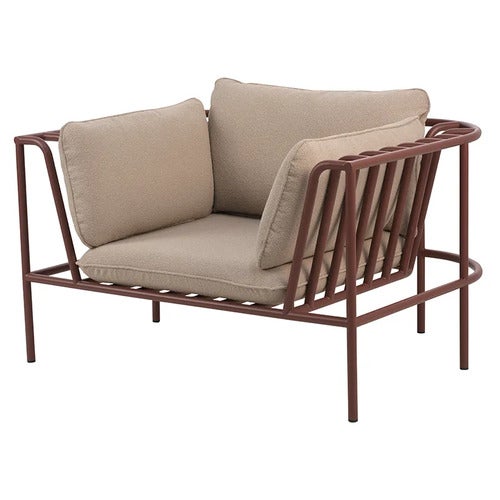 Collier armchair  Zin red / Teddy beige