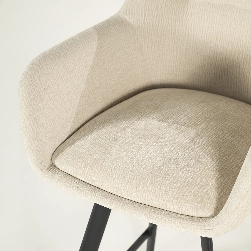 Bliss barstool with armrests - beige