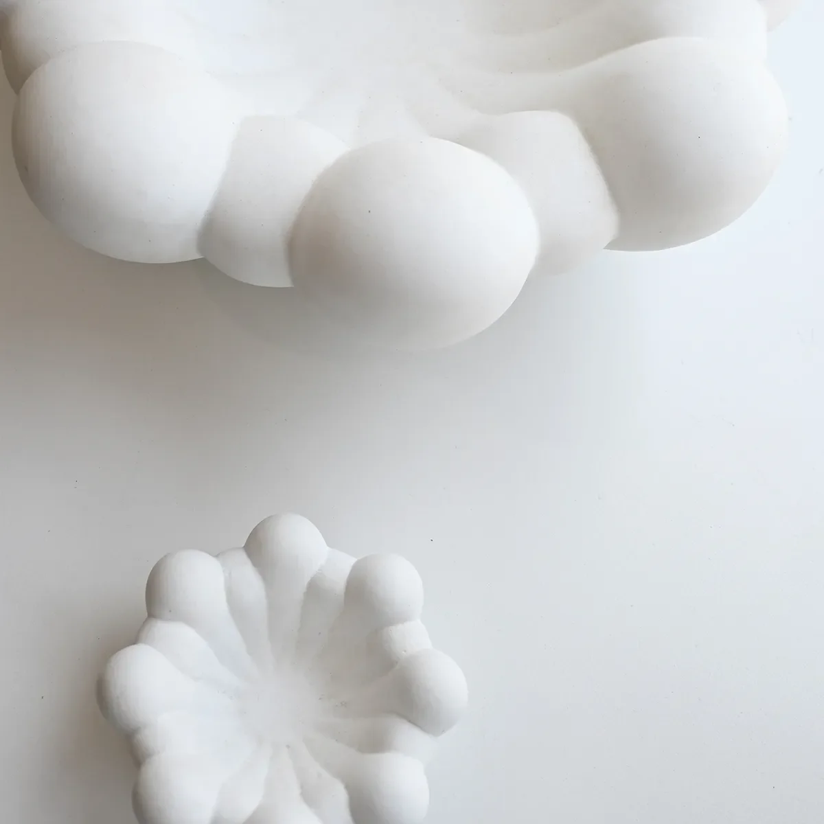 Handmade Decorative Bowl Bloom Bone White Ø 15,5 cm