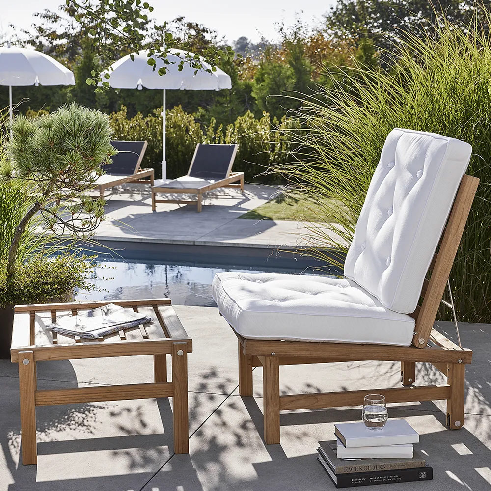 Armchair buildable teak