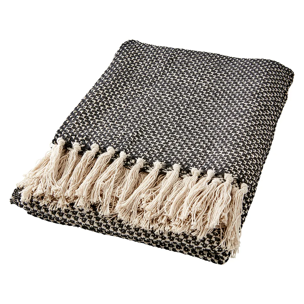 ANNA Blanket Black/beige