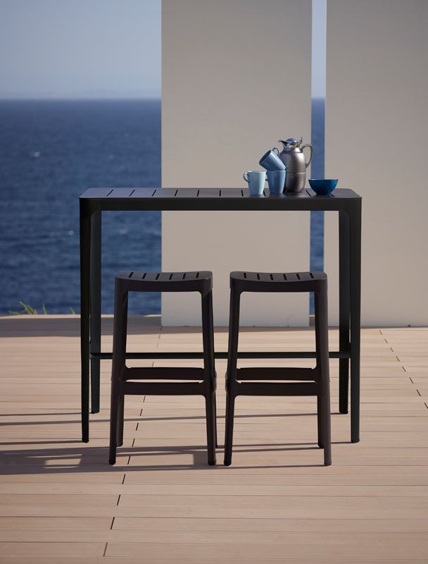 Cut Barstool Height 76cm Black