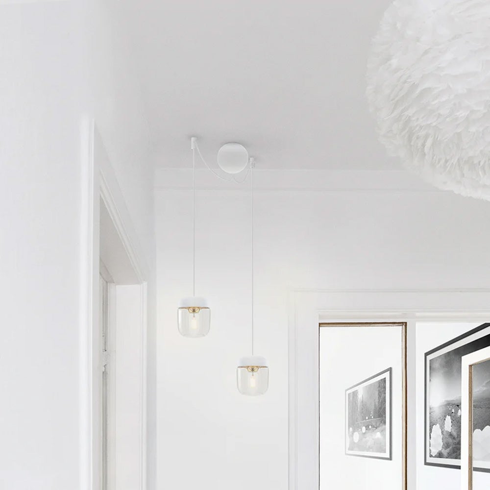 Cannonball Cluster Ø12 cm Cord set double White