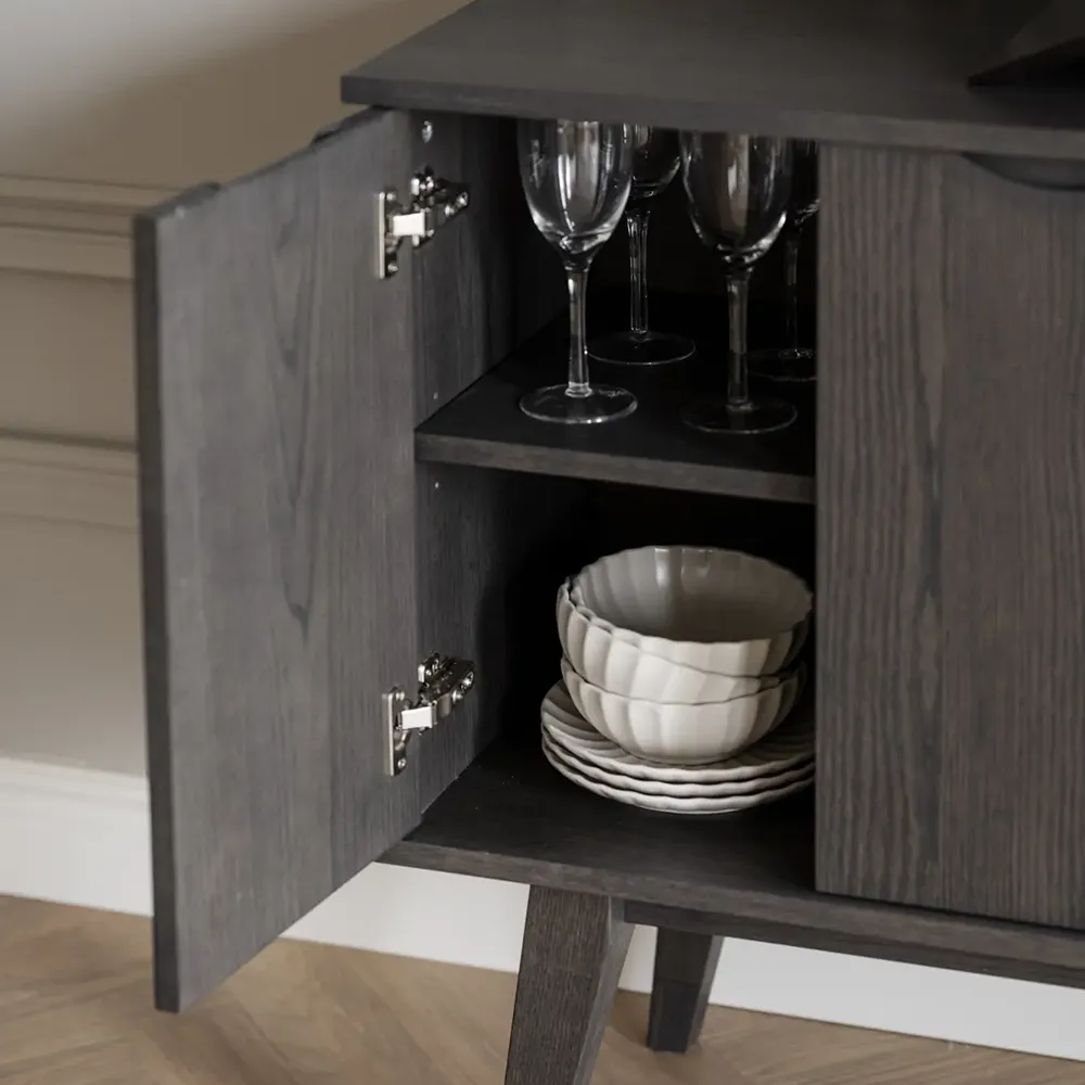 Filippa sideboard 122x40 cm dark brown oak