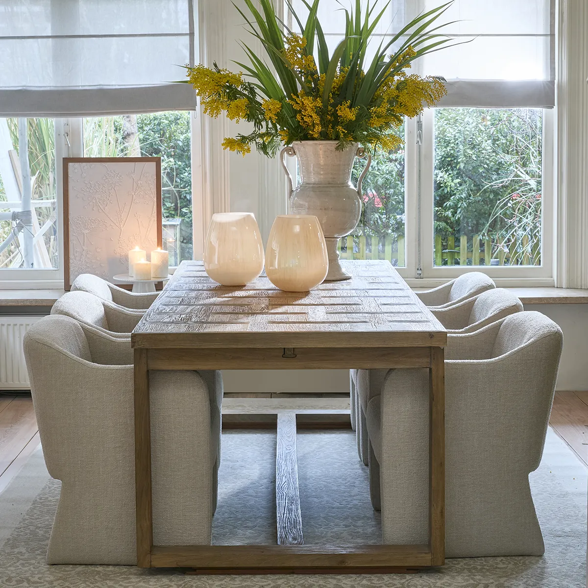 Dining Chair Napoli Beige with armrest