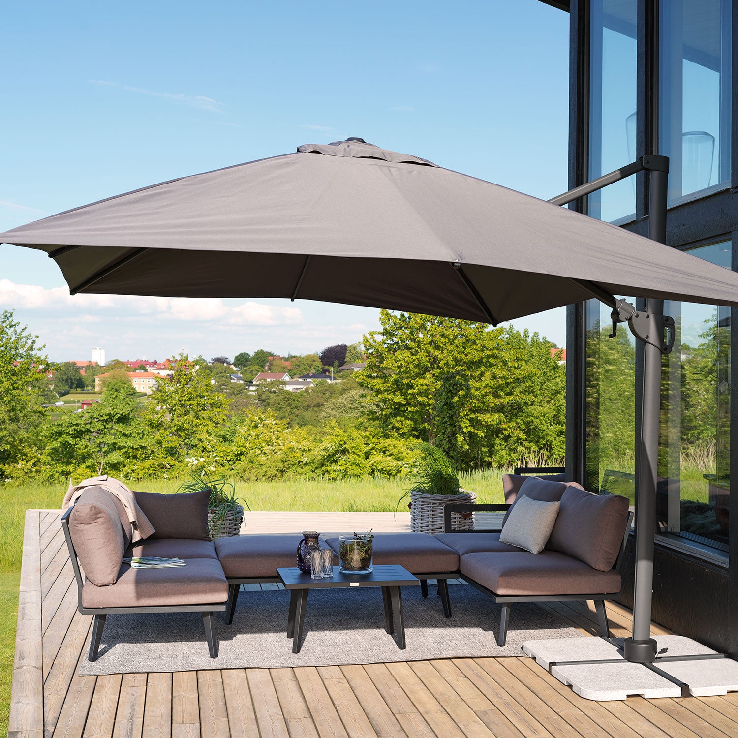 Villac 2-seater module black/brown