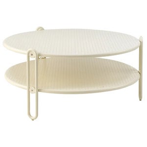 Blixt coffee table 85 cm Pearl White