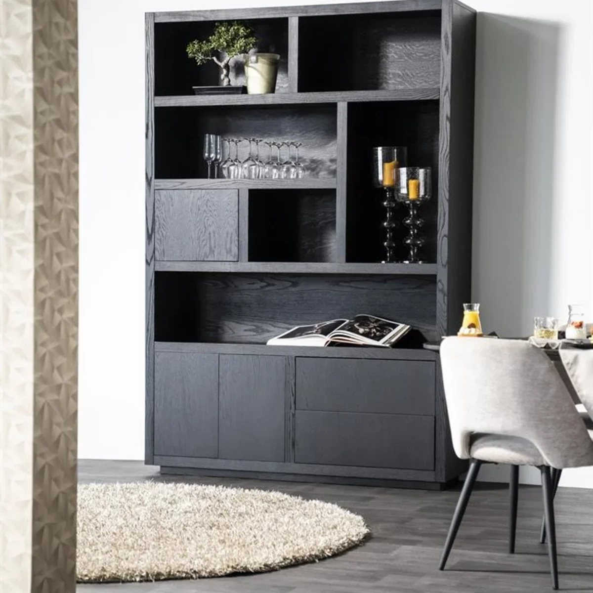 Helsinki Cabinet 150x220cm - black