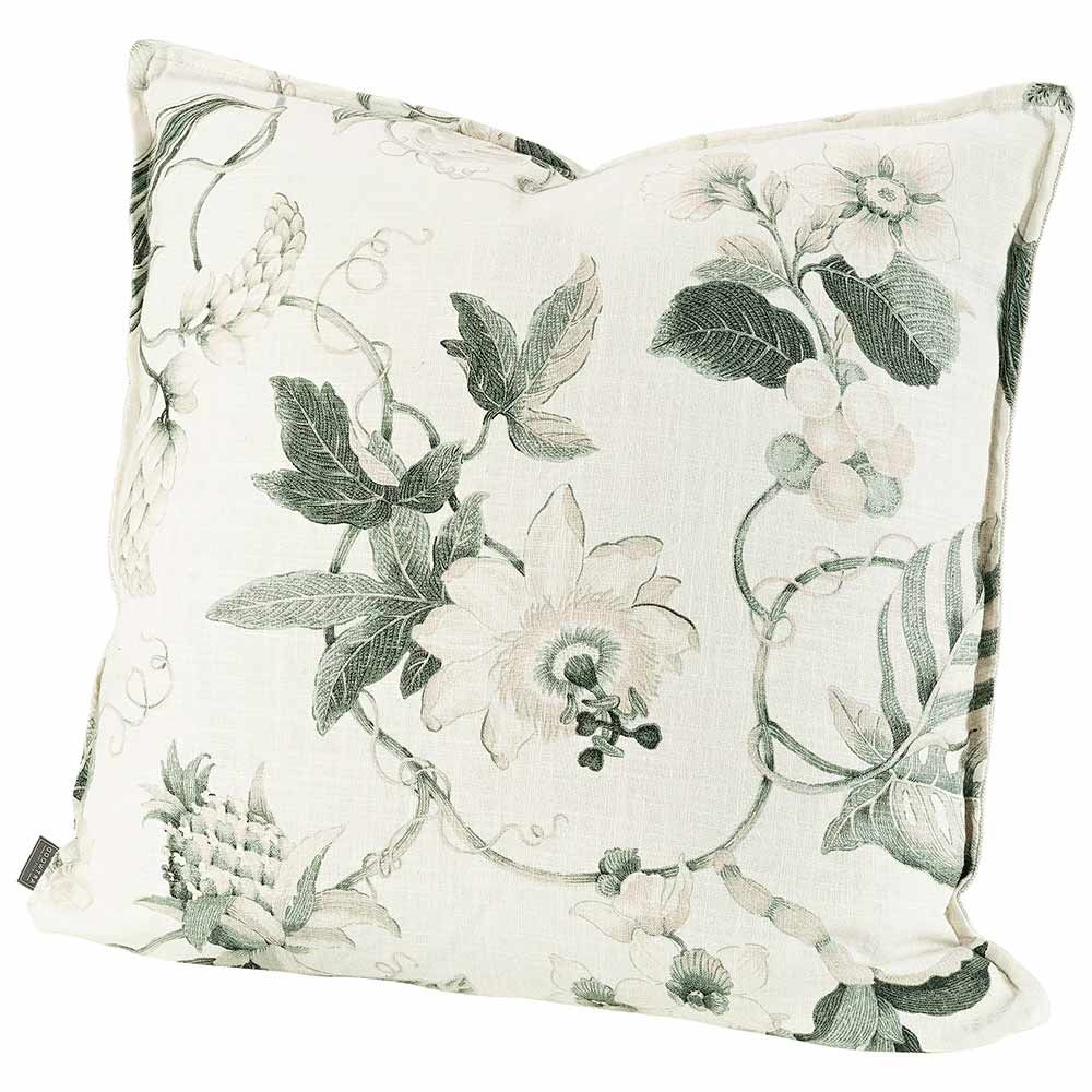 Cushion cover Mabelle White/Green 50X50 Cm