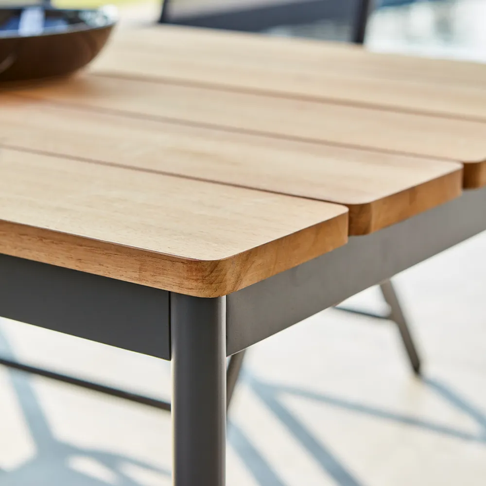 Nox Bistro table 70x70 - Bamboo/Anthracite