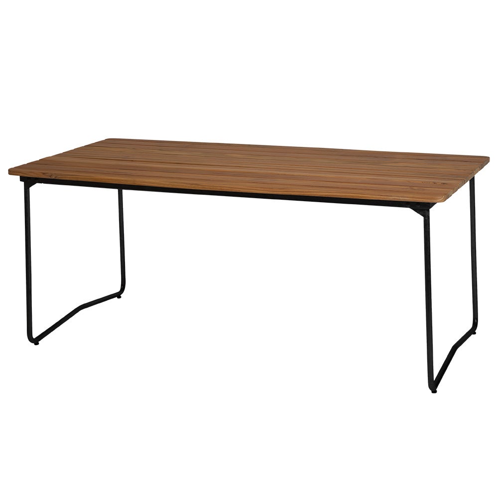 Table B31 170 Untreated teak / black frame