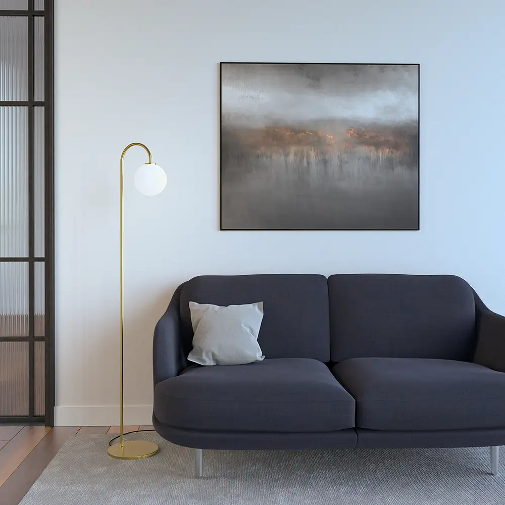 Ballon floor lamp brass G9