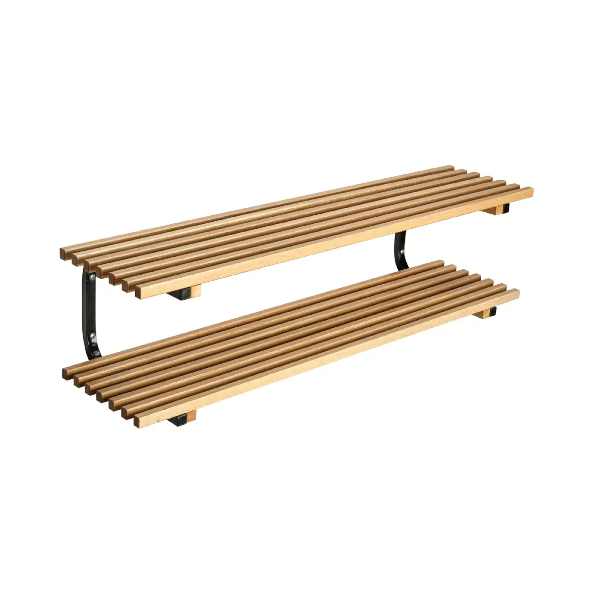 Sara Shoe shelf vägghängd 100 cm Oak Black