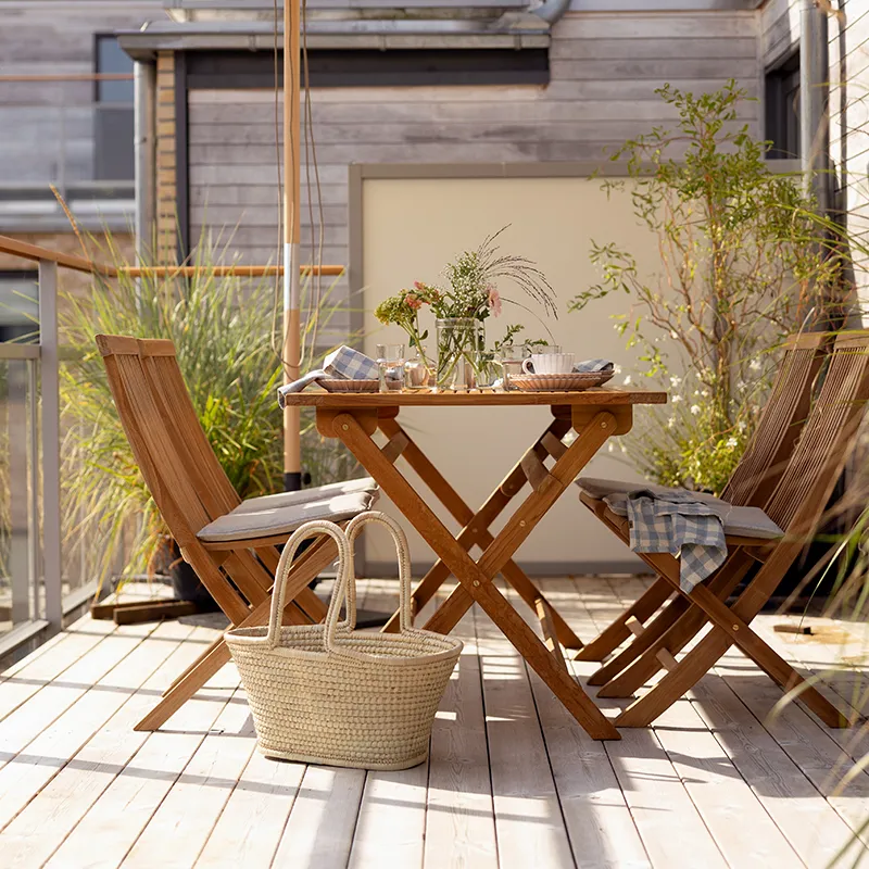 Turin dining chair natural teak