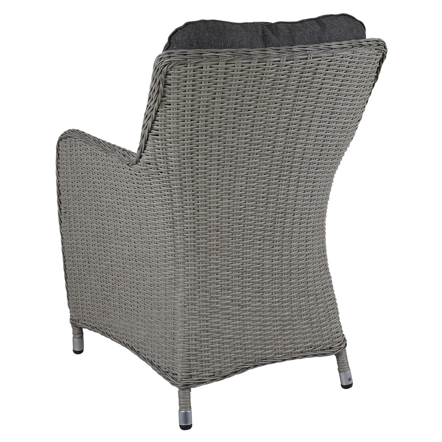Hornbrook armchair grey rattan incl cushion