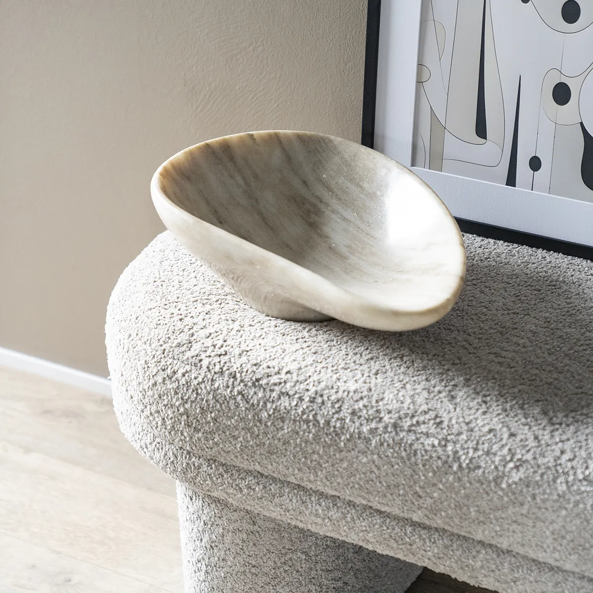 Marble Bowl Grigio L 43 cm