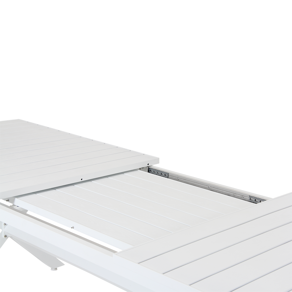 Hillmond table 100x240-310 cm white