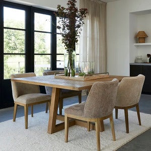 Whistler Dining Armchair montmartre weave natural linen