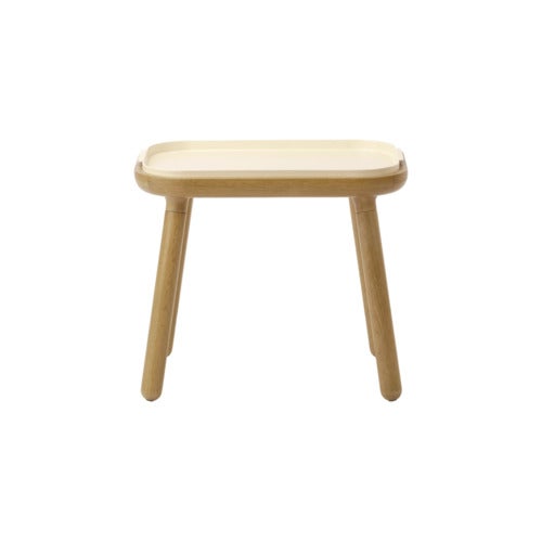 Paff Side Table Oak/Pearl White