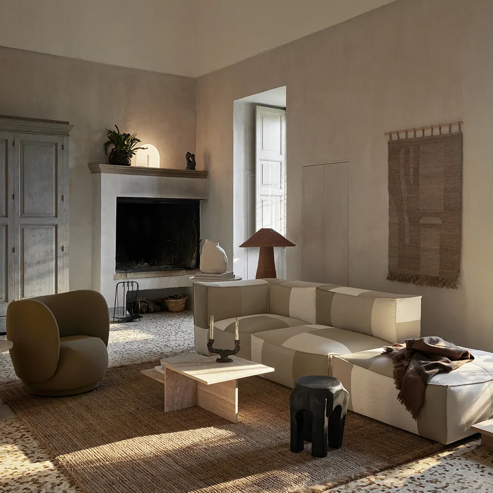 Distinct Coffee Table - Travertine