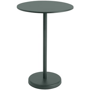 Linear Steel Bar table Ø70 cm Dark Green 