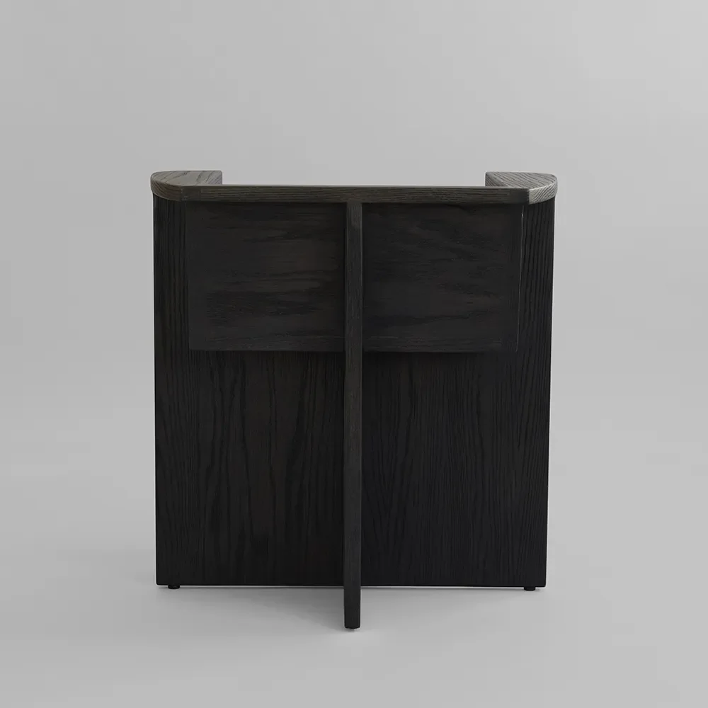 Brutus Dining Chair - Coffee Black Oak