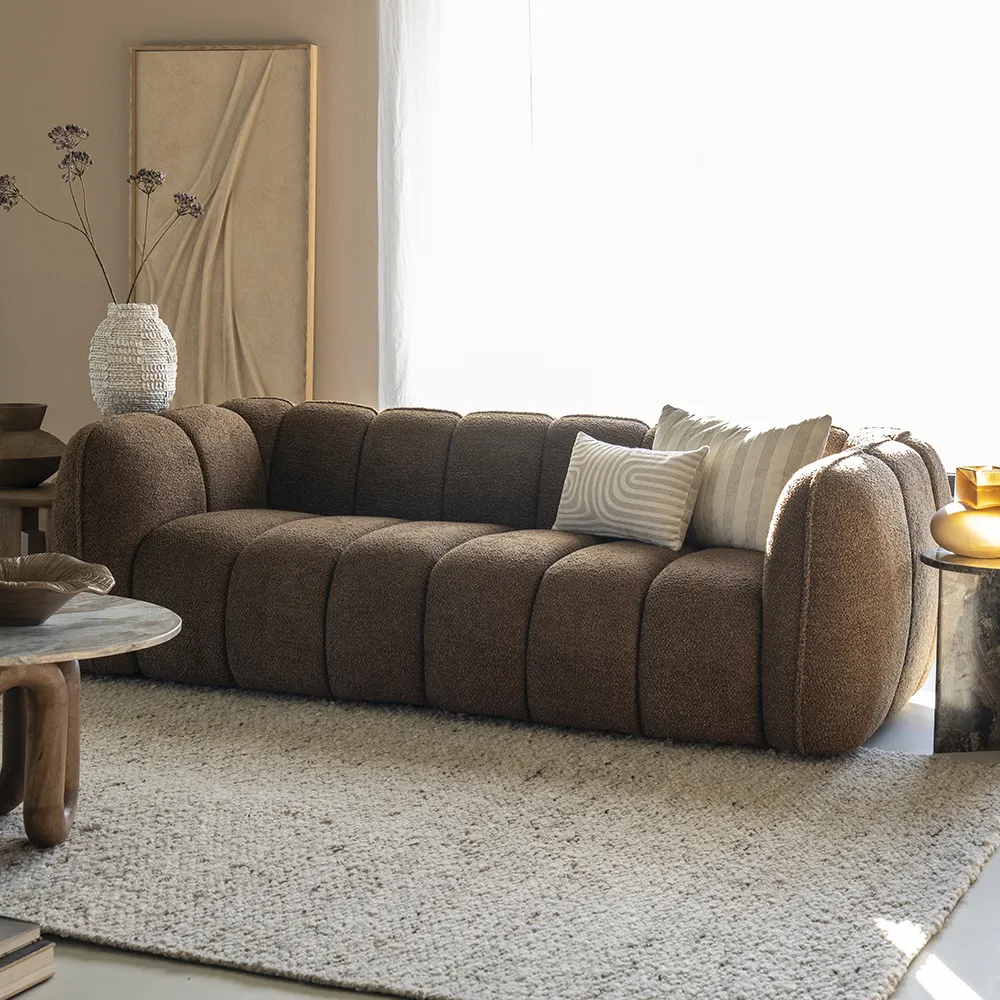 Rug Kalme 290x390 cm Brown