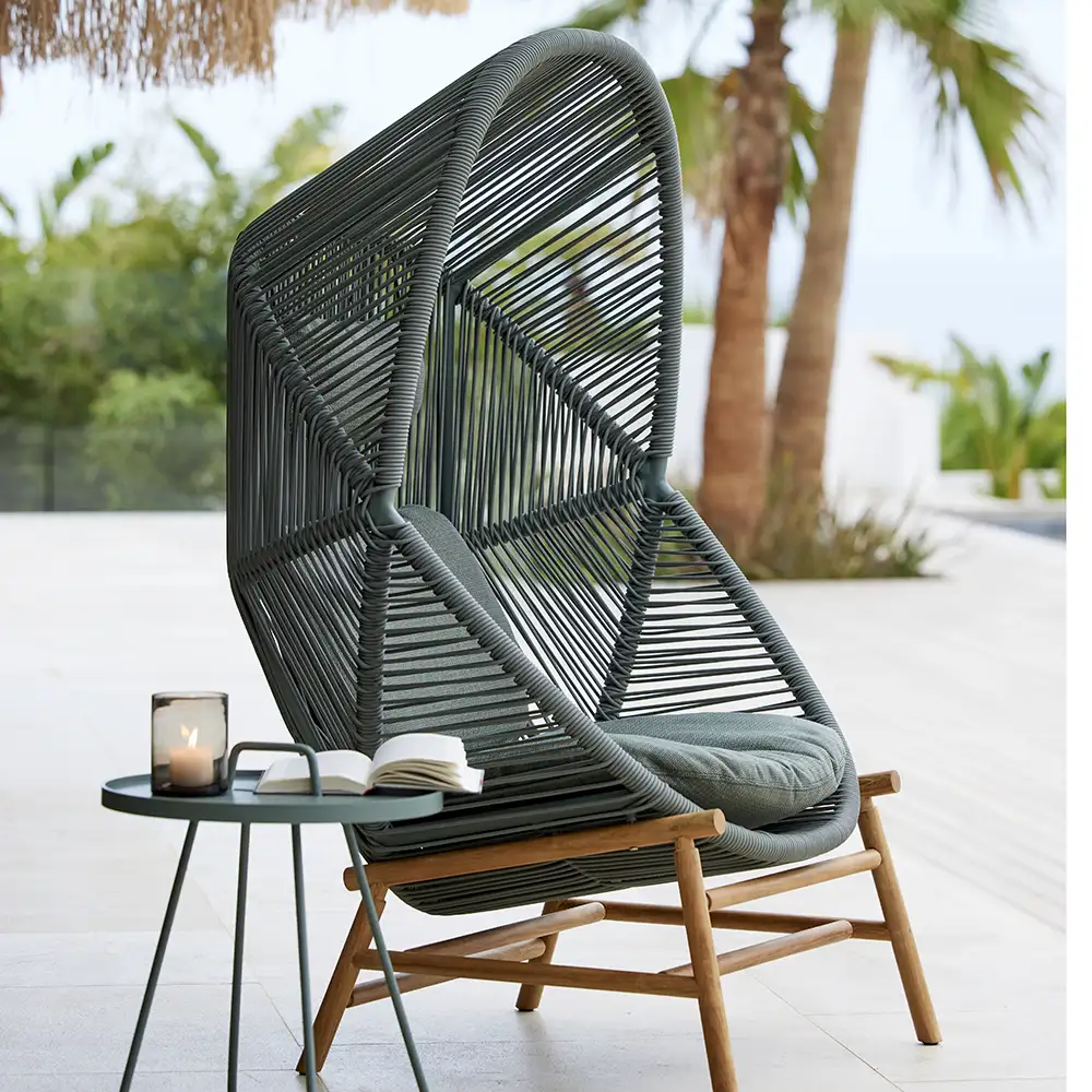 Hive hanging chair Dusty green, Weave