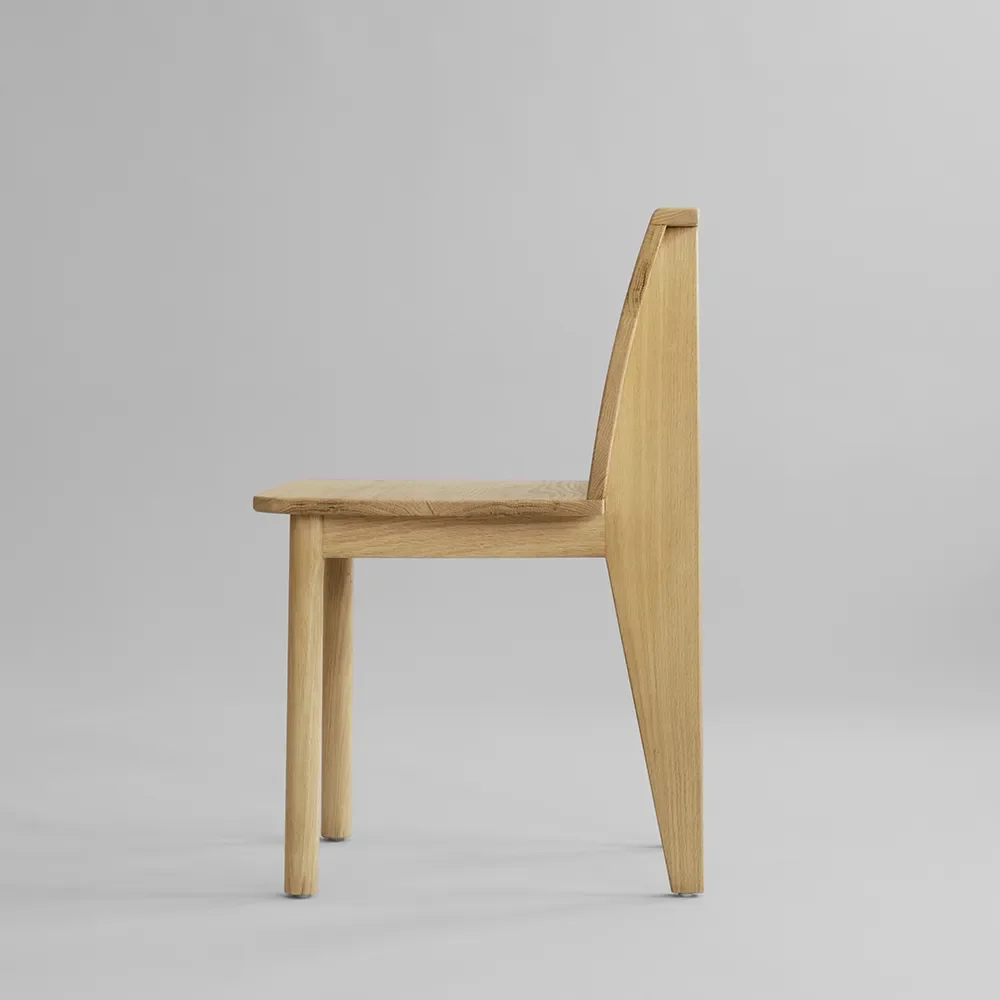 Brutus Slim Dining Chair - Natural Oak