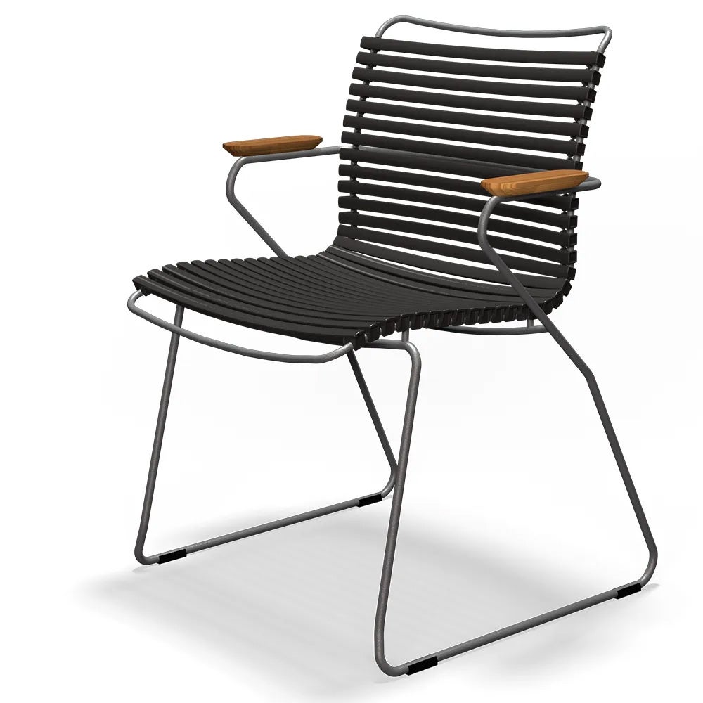 Click armchair black aluminium