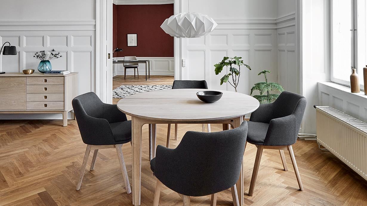 Sm112 dining table Oak Solid White Oil